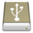 Light Brown External Drive USB Icon 48x48 png